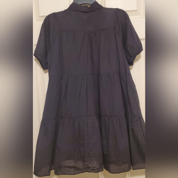 HYFVE Not your girl tiered button up mini dress. Size S - Picture 3 of 10
